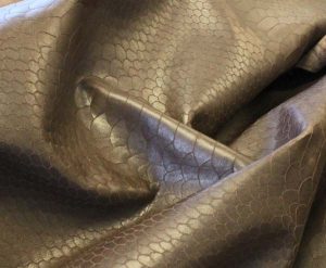 Brown Anaconda Laser Cut Leather
