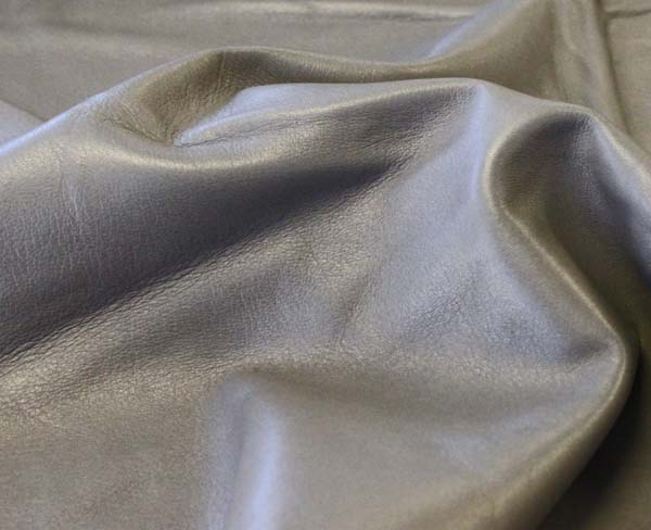 Gray Lambskin Leather Hides